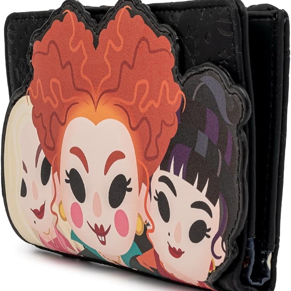 NWT- Loungefly Disney Hocus Pocus Sanderson Sisters Flap Wallet - Picture 5 of 5